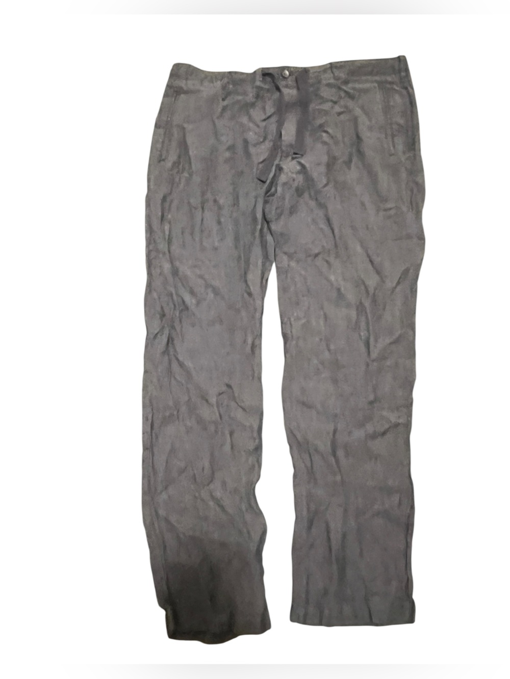 Perry Ellis 100% Linen Pants Dark Gray
